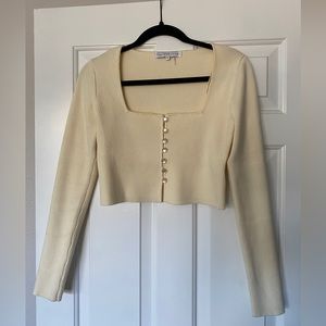 Endless Rose long sleeve cropped button up cardigan